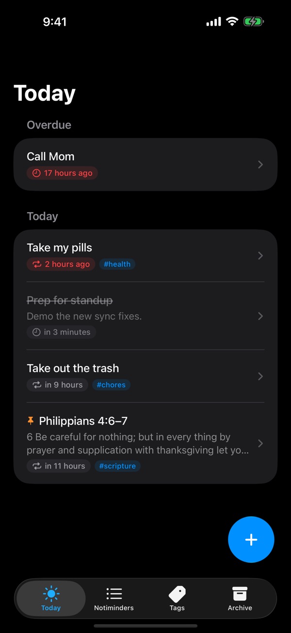 Notiminder screenshot 3