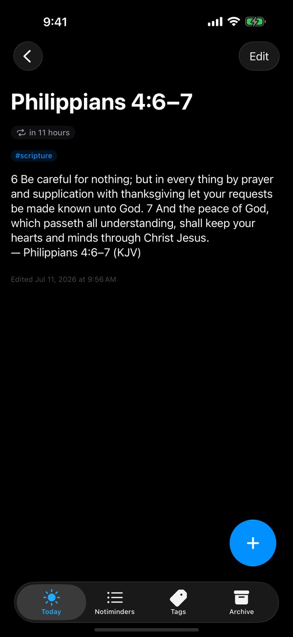 Notiminder screenshot 4